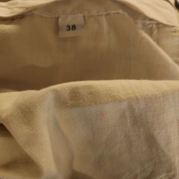 Hart Schaffner Marx Mens 38x28 Gray Grey Pleated Cuffed Dress Pants - Picture 4 of 8